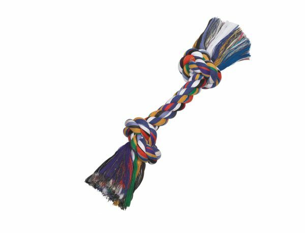 Spgd hond katoen been 2 knopen multicolor125gr