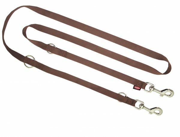 Politieleiband hond nylon Classic bruin 20mmx200cm