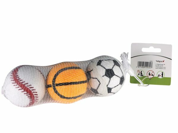 Speelgoed hond vinyl sportsballen 6,5cm(3)