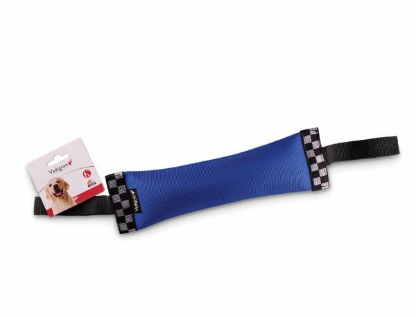 Speelgoed hond training nylon dummy blauw 30cm