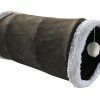 Tunnel kat pluche ritsel bruin 50cm