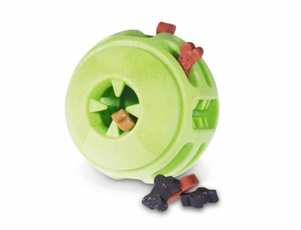 Speelgoed hond TPR bal Green Apple 8cm