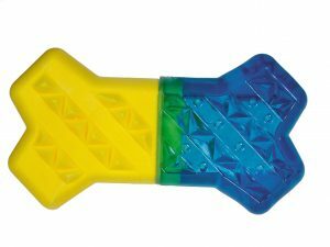 Speelgoed hond Cooltoy been blauw/geel 13,5cm