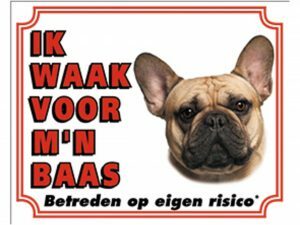 Waakbord Franse Buldog NL