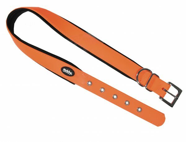 Halsband hond Biothane oranje 25mmx45-55cm