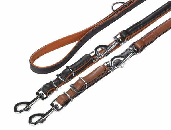 Politieleiband chara Leder zw/cgc 200cmx22cm