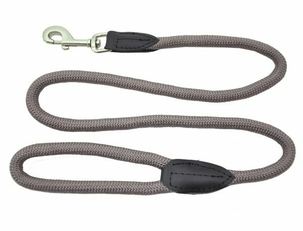 Leiband nylon rond donkergrijs 13mmx120cm