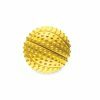 Speelgoed hond rubber basketbal geel Ø5,5cm