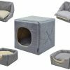 Kubus 3 in 1 Liso beige/grijs 30x30x30cm