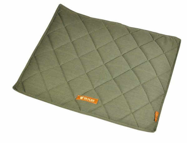Tapijt Wooff Quilt olijfgroen 90x60cm