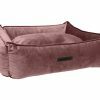 Wooff hondenmand Cocoon Velours Blush 90x70x22cm