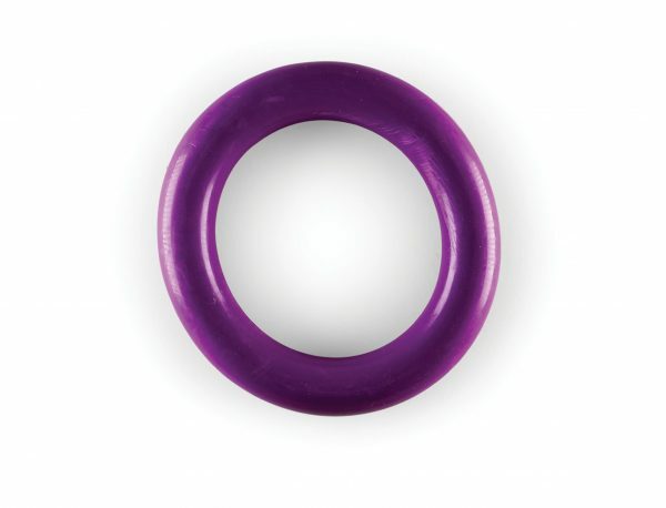 Speelgoed hond rubber ring paars Ø15cm