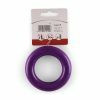 Speelgoed hond rubber ring paars Ø9cm