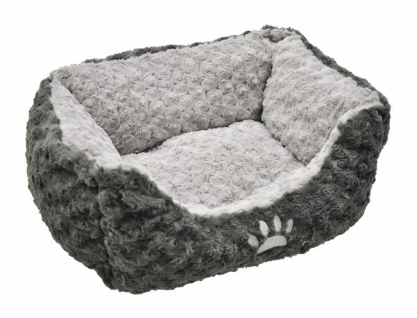 Hondenmand fleece Modern grijs 40x30cm