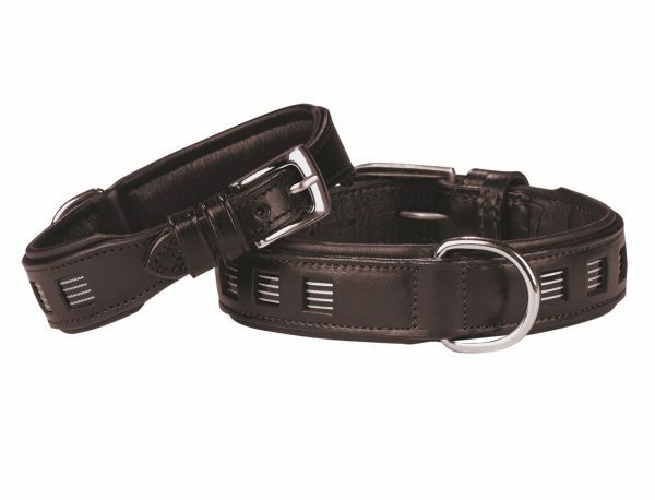 Halsband Puno Leder donkerbruin 45 cm x 30 mm