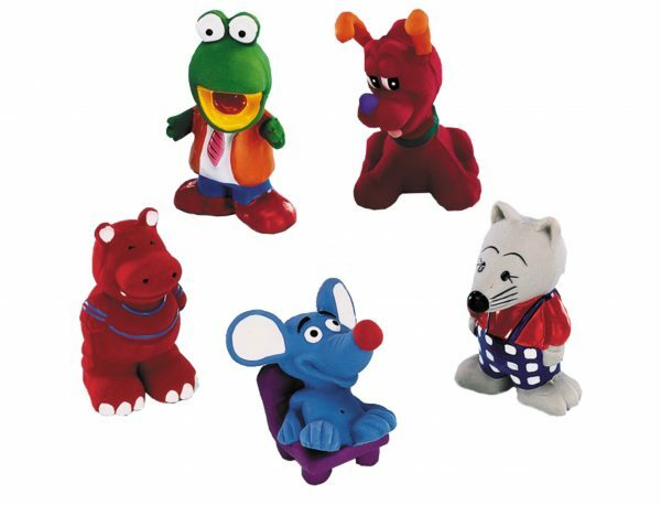 Speelgoed hond latex kleine dierfiguren Ass.10cm