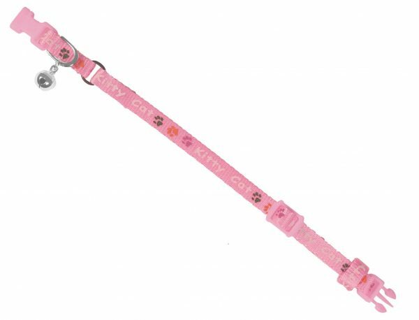 Halsband Kitty Cat roze 8 mm x 16-22 cm