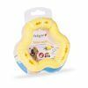 Speelgoed hond TPR ring Yellow Vanilla 12cm