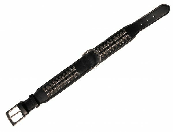 Halsband Delgado Leder zwart 45 cm x 30 mm