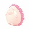 Speelgoed hond vinyl pieper egel roze 9cm