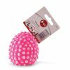 Speelgoed hond vinyl pieper egel roze 9cm