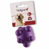 Speelgoed hond rubber bal met noppen paars Ø7cm