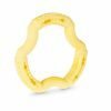 Speelgoed hond TPR ring Yellow Vanilla 21cm