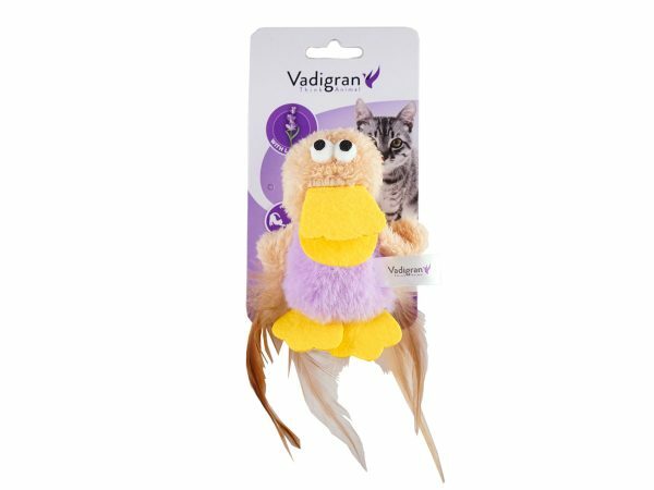 Speelgoed kat pluche Ducky lavender 14cm