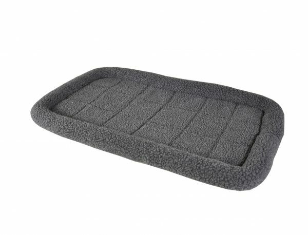 Tapijt grijs met boord voor draadkooi 58x41cm