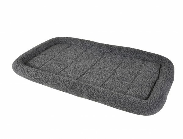 Tapijt grijs met boord voor draadkooi 75x46cm