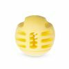 Speelgoed hond TPR bal Yellow Vanilla 8cm