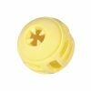 Speelgoed hond TPR bal Yellow Vanilla 8cm