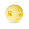 Speelgoed hond TPR bal Yellow Vanilla 8cm