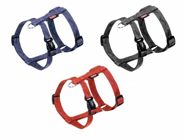 Harnas hond nylon Been blauw 20mmx50-70cm