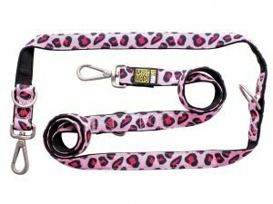 Politieleiband Leopard Pink M 20mmx200cm