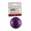 Speelgoed hond rubber bal paars Ø6cm