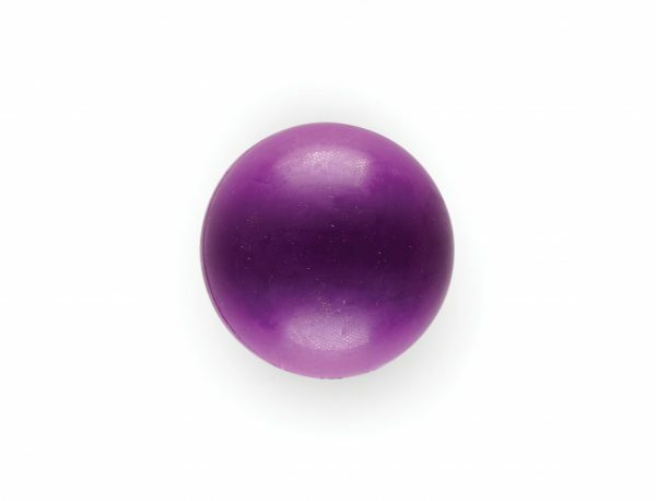 Speelgoed hond rubber bal paars Ø6cm