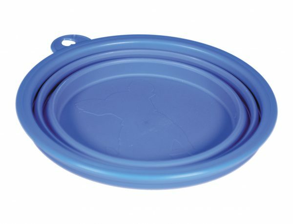 Reis eetpot silicone blauw 17cm