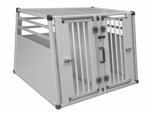 Transportbox alu+tussenwand vr 2 hd 88x92x68cm XL
