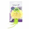 Speelgoed kat pluche platte muis geel 10cm