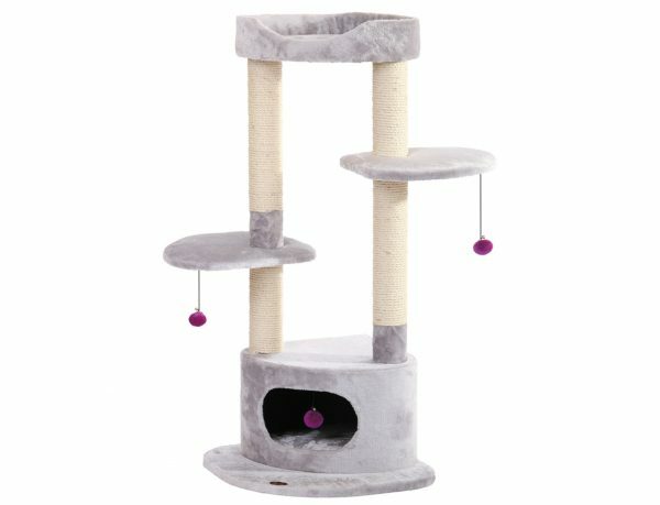 Kattenklim Shemeto lichtgrijs 50x50x116.5cm