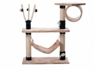 Kattenklim Jane deluxe beige-blauw 75x37x96 cm S