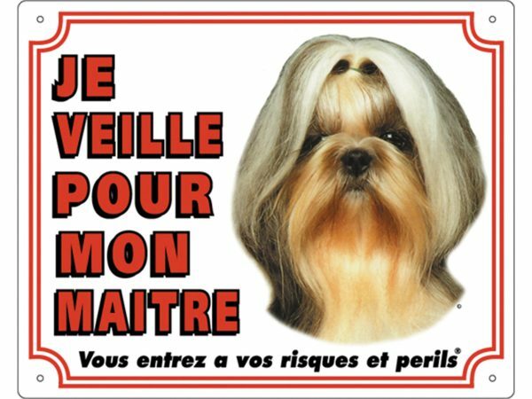 Waakbord PVc Shih Tzu wit FR
