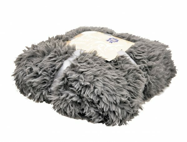 Deken fleece Polar donkergrijs 100x150cm