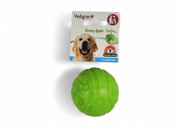 Speelgoed hond TPR bal Green Apple 6,4cm