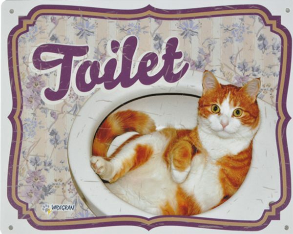 Waakbord kat Toilet NL