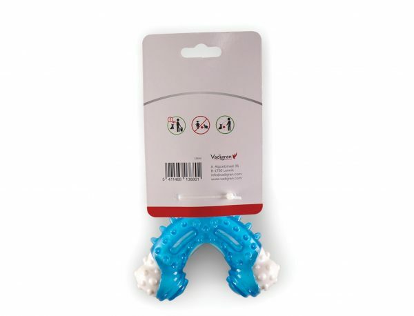 Speelgoed hond TPR driebeen blauw 11,5cm