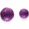 Speelgoed hond rubber basketbal paars Ø5,5cm