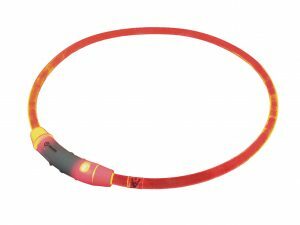 p8563 vad 78265 led lichtgevende halsband visible rood 65cm usb 1