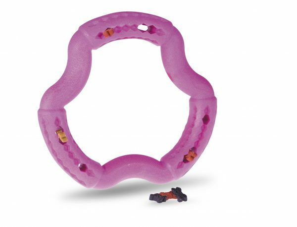 Speelgoed hond TPR ring Red Frutti 21cm